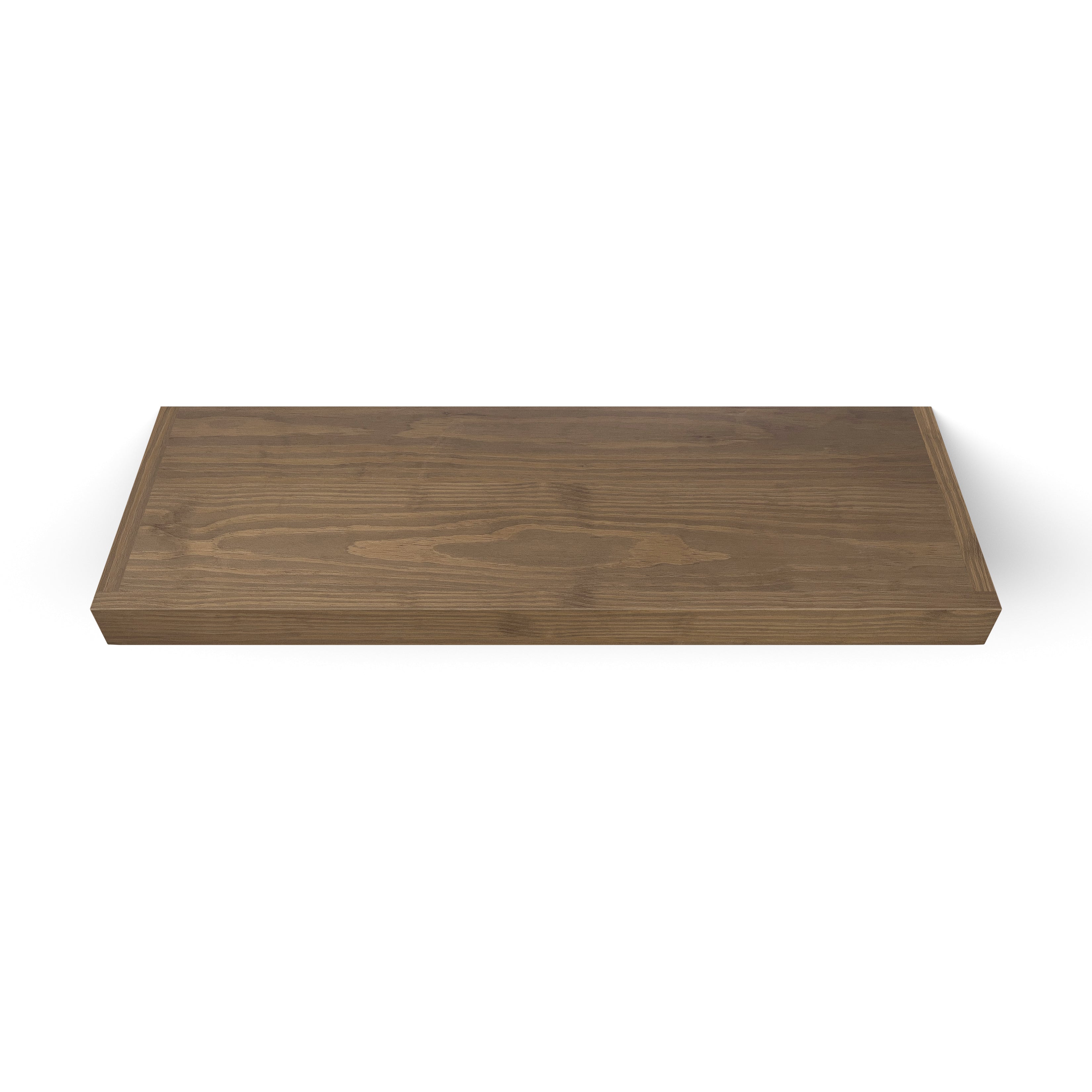 Pine 2 Inch Thick Floating Shelf