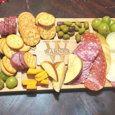 Charcuterie board for tailgating