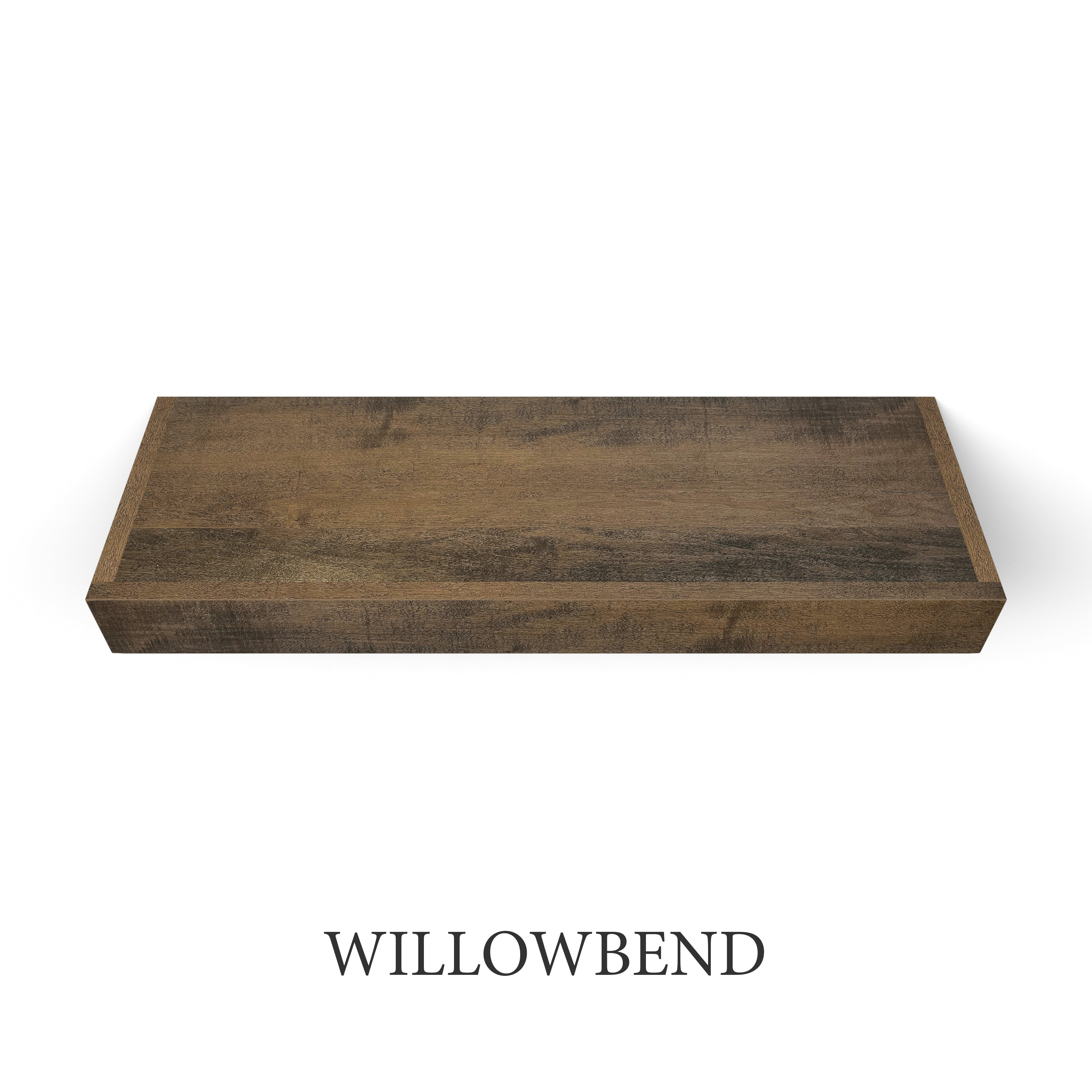 willowbend Maple 3 Inch Thick Floating Shelf